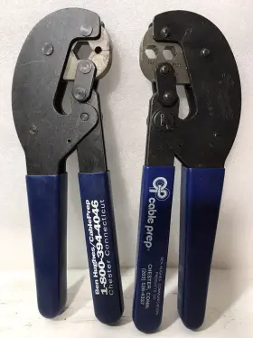 Hct-211 Cable Prep Hct-986 Hex Connector Center Pin Steel Crimp Tool 2 Lot