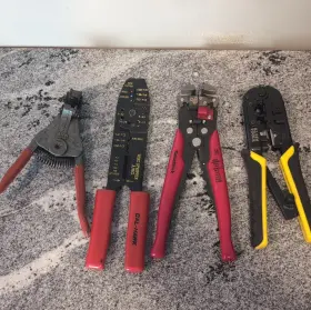 Nd226011 Cal-hawk Ratchetsnk Klein Tools Wire Strippers Crimpers Red Black Yellow