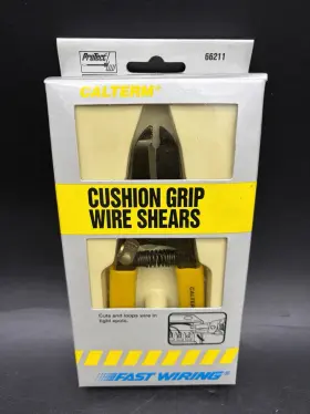 66211 Calterm Cushion Grip Wire Shears New Old Stock Fast Wiring Set Of 12