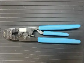 Cetker Astm-2088 Astm 2088 Ratcheting Hand Crimper Crimping Tool Blue Handles