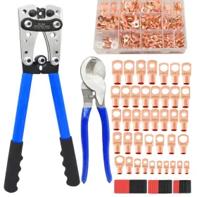 Ch-0005 Chicarry Kit De Herramienta Para Crimpar Con 200 Terminales Cobre Lujo