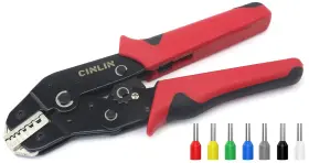 Sn-06wf Cinlin 717710885376 Ferrule Crimping Tool 24-10 Awg Sleeves Ratchet Wire