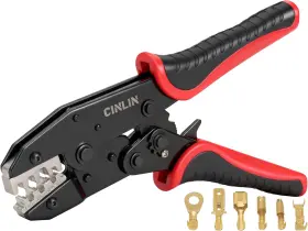 Hs-03b Cinlin 762949748527 Crimping Tool For Non-insulated Open Barrel Terminals Awg 20-10 Ra