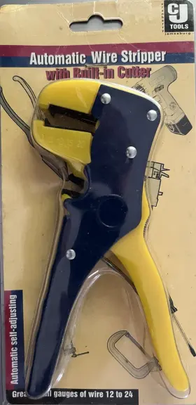 599247 Cj Tools Automatic Self Adjusting Wire Stripper With Built-in Cutter Sealed