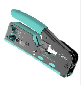Cncob 970736992969 Rj45 Pass Through Crimp Tool Ethernet Crimping Kit All-in-one Crimper Fo