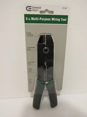 972-766 Commercial Electric 8 Inch Multi-purpose Wiring Tool Stripper Cutter Crimp
