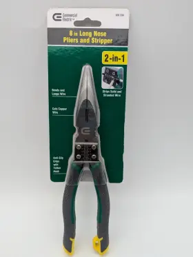 Ce190203 Commercial Electric 8 Inch 2 In 1 Long Nose Pliers And Stripper 936 334
