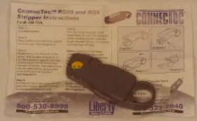 Rg-59 Connectec Cm-59/6 Coax Stripper Tool Rg-58 Rg-6