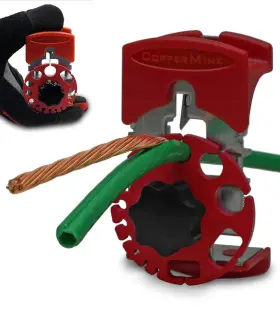 B08n838pw1 Coppermine Ct-102 Manual Wire Stripper Tool - Handheld Portable No Power