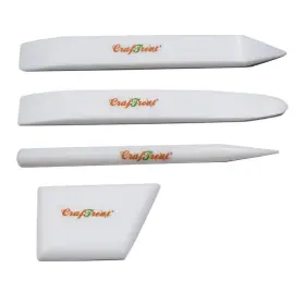 Ctbf05 Craftreat Teflon Bone Folder And Scoring Tool Set - Large Ergo Square Lifter Burn