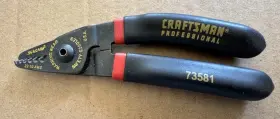 73581 Craftsman Professional Wire Stripper 22-10 Awg Vintage Usa Red/black #813