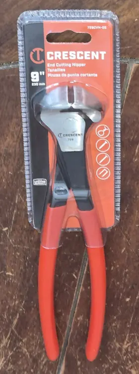 729cvn-05 Crescent 9 Inch End Cutting Nipper With Non-slip Cushion Grips - Item #729cvn-05