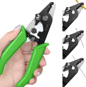 D Yedemc 767791196168 Three-ports Fiber Optical Stripper Pliers Wire Strippers For Ftt