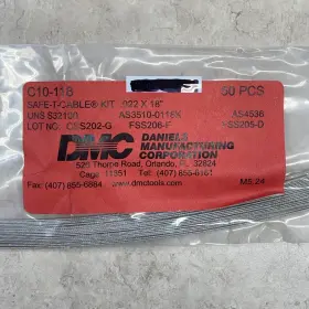 C10-118 Daniels Mfg Dmc Tools Safe-t-cable .022 X 18 Inch 321 S/s Cables And Ferrules 50 Pcs