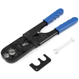 Dl-1824 Delgada Pex Crimping Tool 1/2 And 3/4 Combo Crimper Kit For Copper Rings With