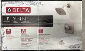 144768c-ss Delta Flynn Stainless 1- Handle Single Function Bathtub Shower Faucet