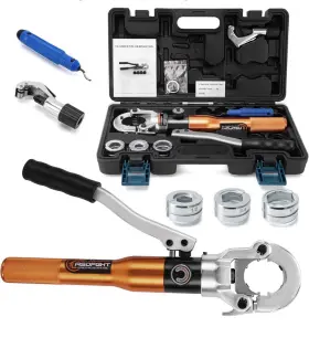 Djyiyew 13095-mo-6 Copper Pipe Hydraulic Crimping Tool - With 1/2 Inch 3/4 1 Jaws
