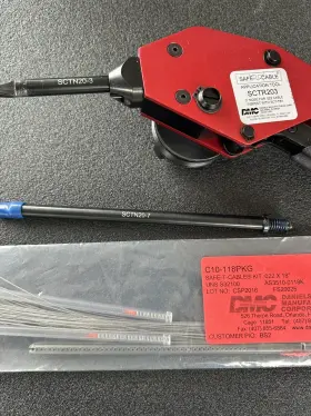 Sctr203 Dmc Safe-t-cable Application Tool 3inch Nose And 7 Inch With Cables