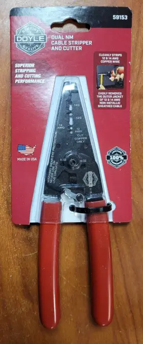 59153 Doyle 193175457530 Dual Nm Cable Stripper And Cutter - New