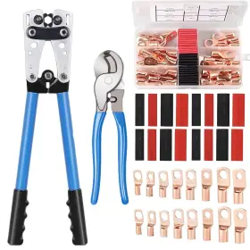 Dramlor 791137965095 Battery Lug Crimping Tool With 1 Crimper Cable Cutters 60 Pcs B