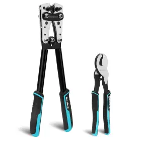Dt001044 Duratech Battery Cable Lug Crimping Tool With Wire Cutter-wire Crimper Tools-
