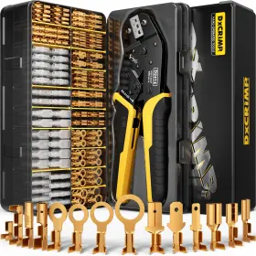 B0d87qg7zx Dxcrimp Crimping Tool Kit 14-type Open Spade And Quick-disconnect Connectors
