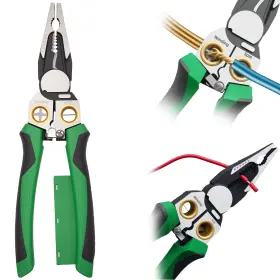 Bxq-001 Dzz 8 In 1 Wire Stripper With Voltage Tester Compact Portable Electrician Multito