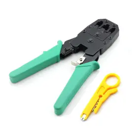 E6952ght-315b E-outstanding Network Crimper Cable Stripper Cutter - Rj11 Rj12 Rj45 Connecto