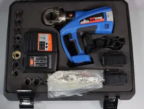 902-599 Eclipse Quikcrimp Cordless Crimping Tool Kit 18.0v 6 Tons With Die Sets