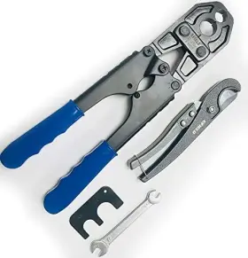 Efield 651074170122 Pex Pipe 1/2 Inch And 3/4 Combo Crimping Tool For Copper Ring With Go-no