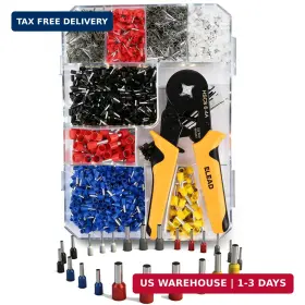 E70194 Elead 2180-piece Ferrule Crimping Tool Kit Wire Ferrules Connectors Quadrilateral Cr
