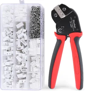 Electric Co. Ltd 711181783087 Jst Connector Kit With Molex Crimper - Includes 720pcs Jst-sm Awg 24-16 0