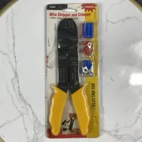 89955 Electro-tek Wire Stripper Crimper Cutter Tool Electrician Professional Yellow
