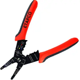 Etws-06 Etapco 786724737711 Wire Stripper 10-22 Awg Red Stainless Steel And Plastic Electrical