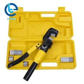 228321 Etecgo 10t Hydraulic Wire Battery Cable Lug Terminal Crimping Tool Kit With 8 Dies