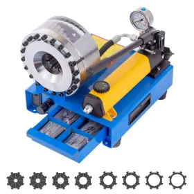 Exkndg 614162664231 Hose Crimper With 8 Drill Sets Hydraulic Manual Crimping Machine Single And D
