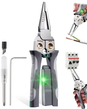 Tol4782dfbaus Faitio 8 In 1 Wire Stripper Stripping Tool With Voltage Tester Cable Cutters