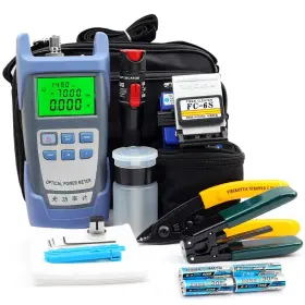 Fc-6s 750226892056 Ftth Fiber Optic Cable Cold Connect Tools Kit Bag W Visual Fault Locator C