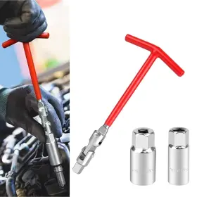 Fed224 Fedoey Spark Plug Wrench Socket Set With 5/8 Inch And 13/16 Sock