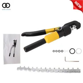 Apo79416 Findmall 5 Hydraulic Crimper 6 Ton Wire Battery Cable Lug Terminal With 8 Dies