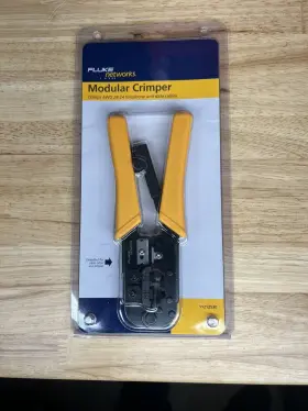 11212530 Fluke Networks Modular Crimper Crimps Awg 28-24 New Sealed