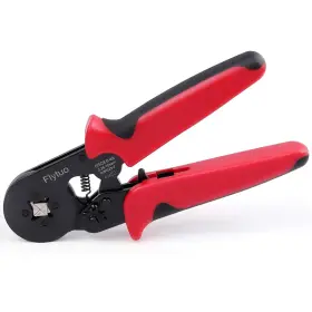Flytuo 611138616607 Ferrule Crimping Tool Awg23-7 Self-adjustable Ratchet Wire Crimper