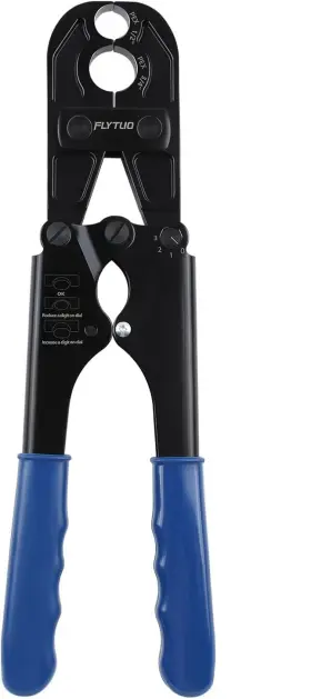 Ft-1824 Flytuo 1/2 Inch And 3/4 Combo Pex Crimping Tool For Copper Crimp Rings