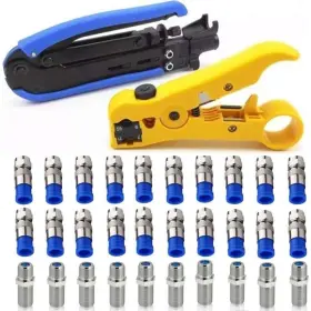 Rg11 Gaobige 766330621819 Coaxial Compression Tool Coax Cable Crimper Kit Adjustable Rg6 Rg59 755 757