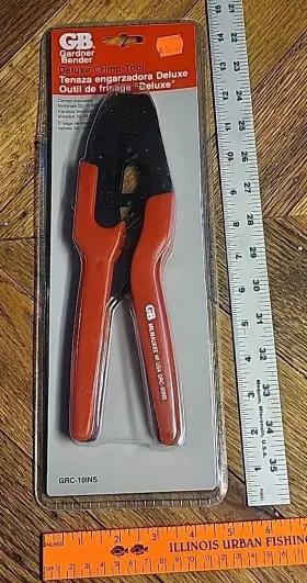 Grc-101ns Gardner Bender Crimping Tool For Insulated Terminals 22-10 Awg - High Leverage Ergonomic Handle