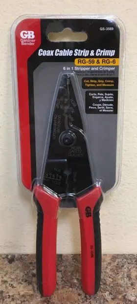Gs-3589 Gardner Bender Coaxial Stripper
