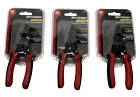 Gs-45 Gardner Bender Lot Of 3 Wire Stripper Slim Nose 12-24 Awg Electronics