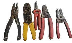 Gs-60 Gardner Bender Lot Of 5 Tools Wire Stripper Cutter Awg Husky Corona Used