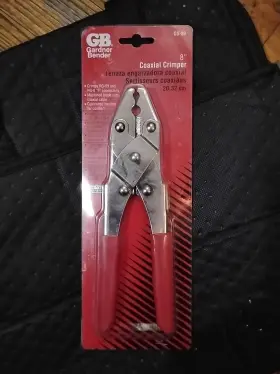 Rg-59 Gardner Bender Gs-89 8 Inch Coaxial Crimper Crimps And Rg-6 F