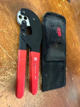 Gs-91 Gb Professional Hex Crimping Tool Heavy Duty - Rg59 Rg6 Coax Gs -91
